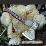 Best Selling Handmade Viking Axe With Leather Sheath