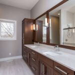 Double sink bathroom vanity in Indianapolis