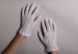 kids white gloves