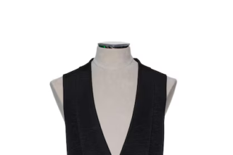 canvas waistcoat with details